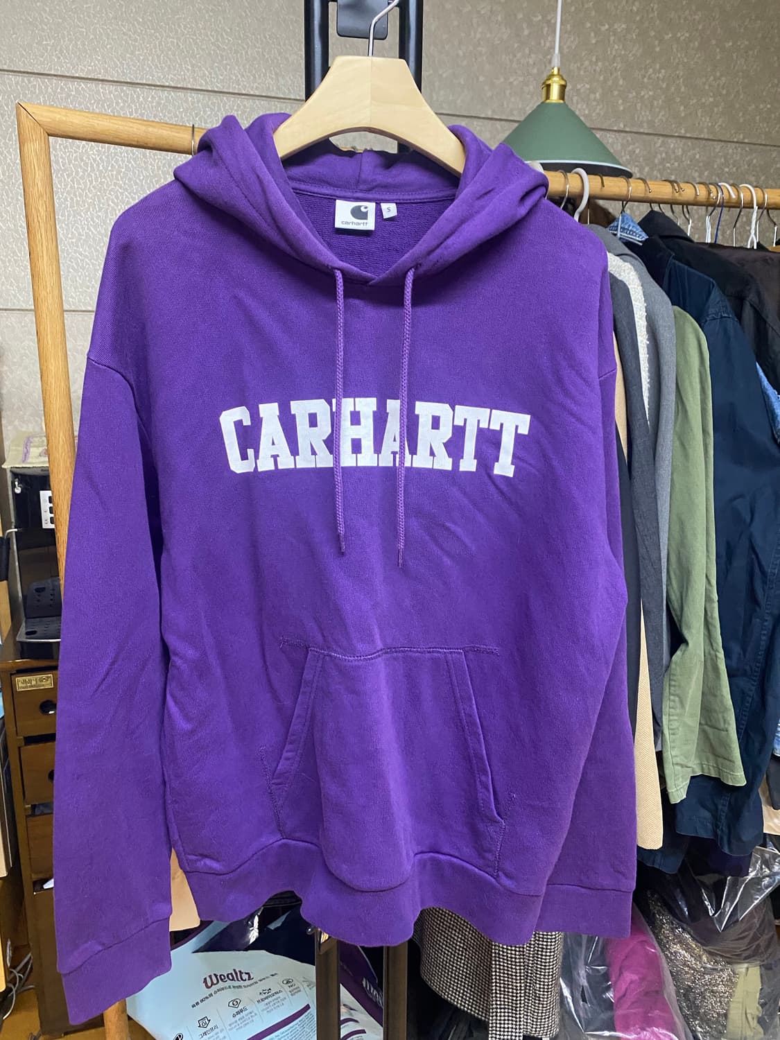 칼하트 퍼플 후드티  상품이미지1