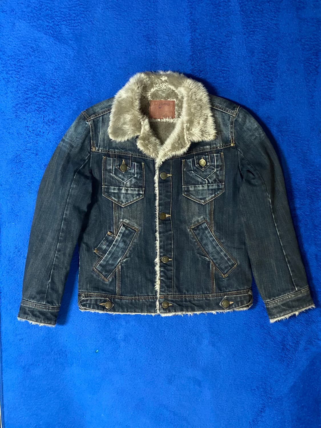 Vintage TBJ Jeans 빈티지 쉐르파 데님 자켓 95 M 상품이미지1