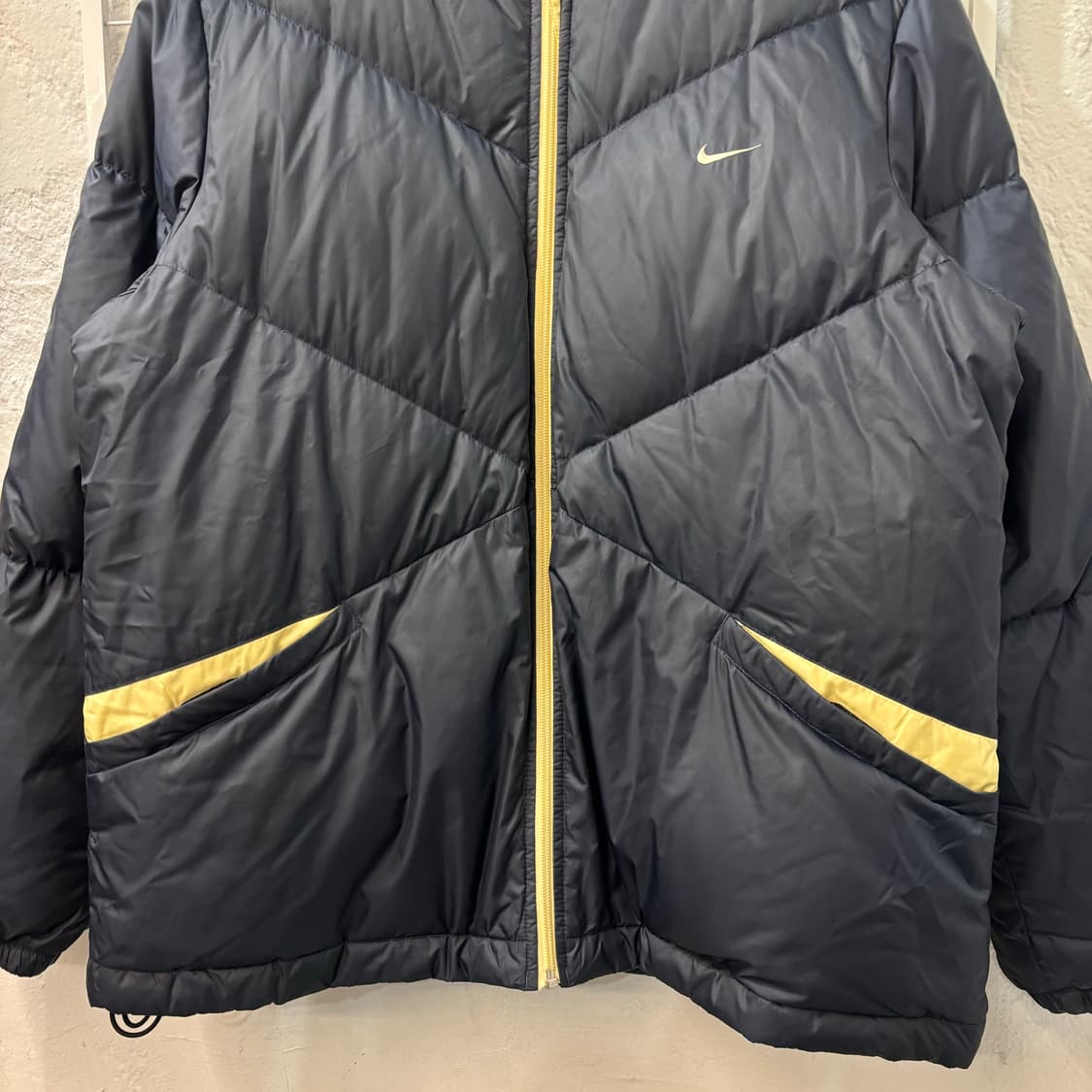 00s 나이키 올드스쿨 빈티지 네이비 패딩 자켓 XL 상품이미지4