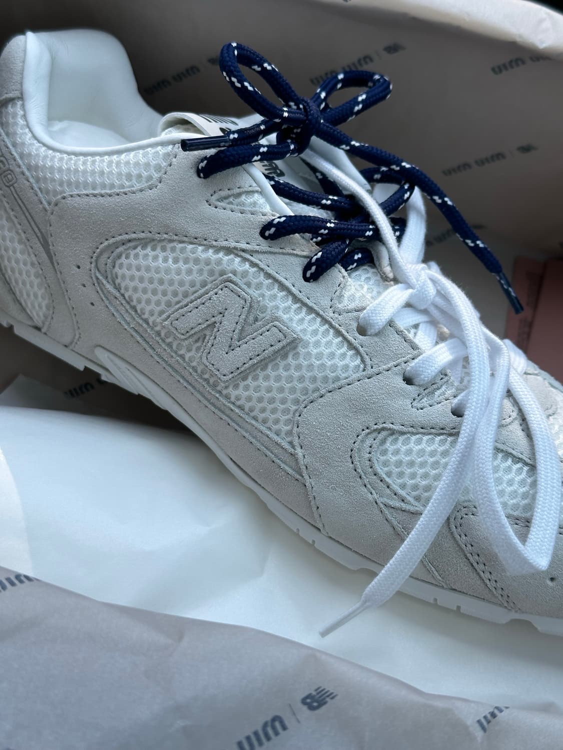 [43/270~280] 미우미우 뉴발란스 530 화이트 상품이미지1