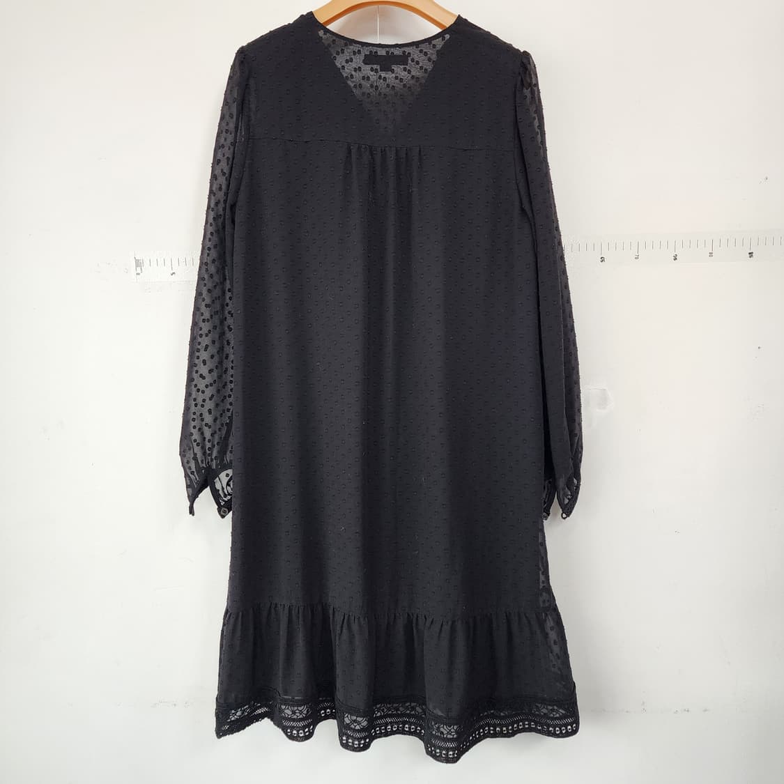 써스데이아일랜드 블랙 롱 원피스 상품이미지4