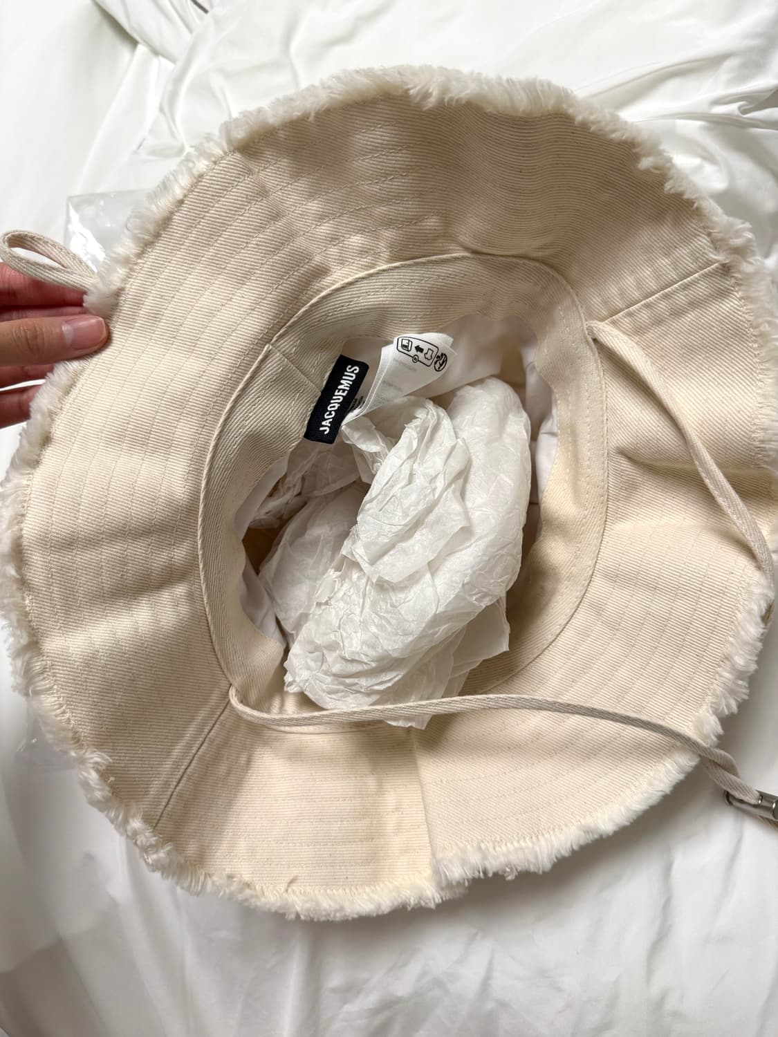 새상품) 자크뮈스 르 밥 아티초크 버킷햇 오프화이트 상품이미지3