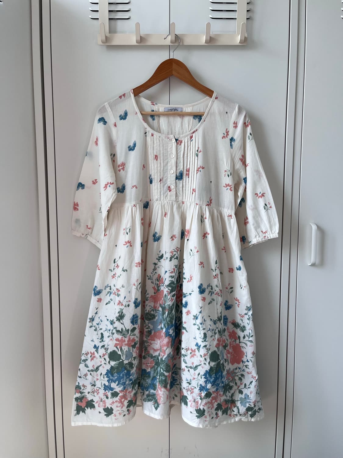 Vintage 꽃패턴 핀턱 원피스 상품이미지3