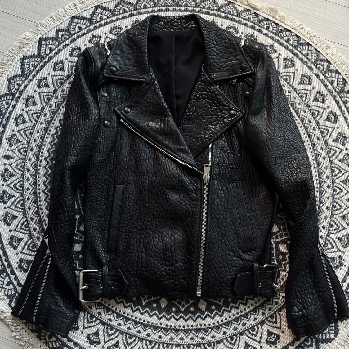 소매 탈부착 아이즈 카프스킨 자켓 상품이미지1