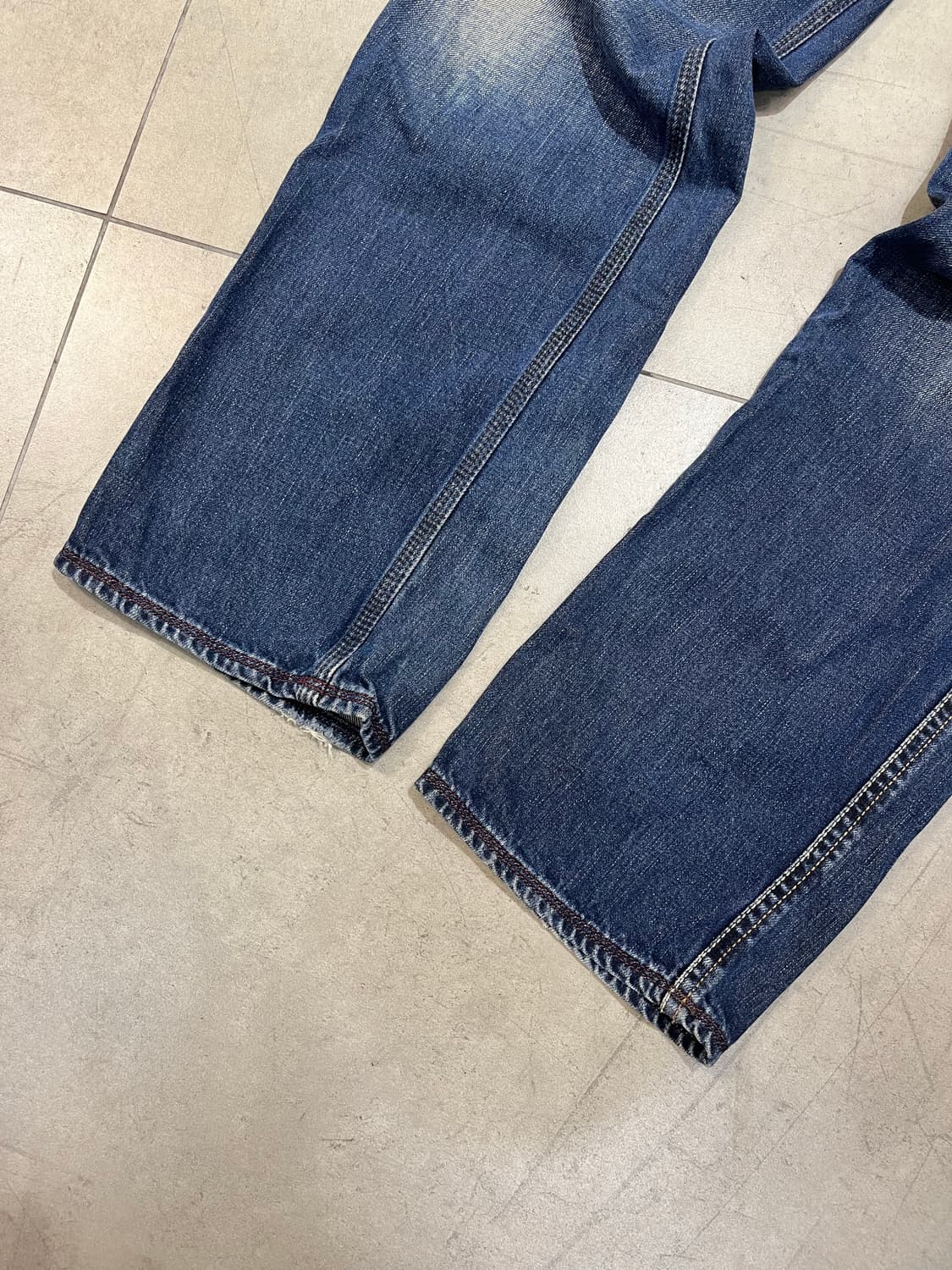 Diesel Industry 빈티지 워싱 와이드 데님 팬츠 상품이미지2