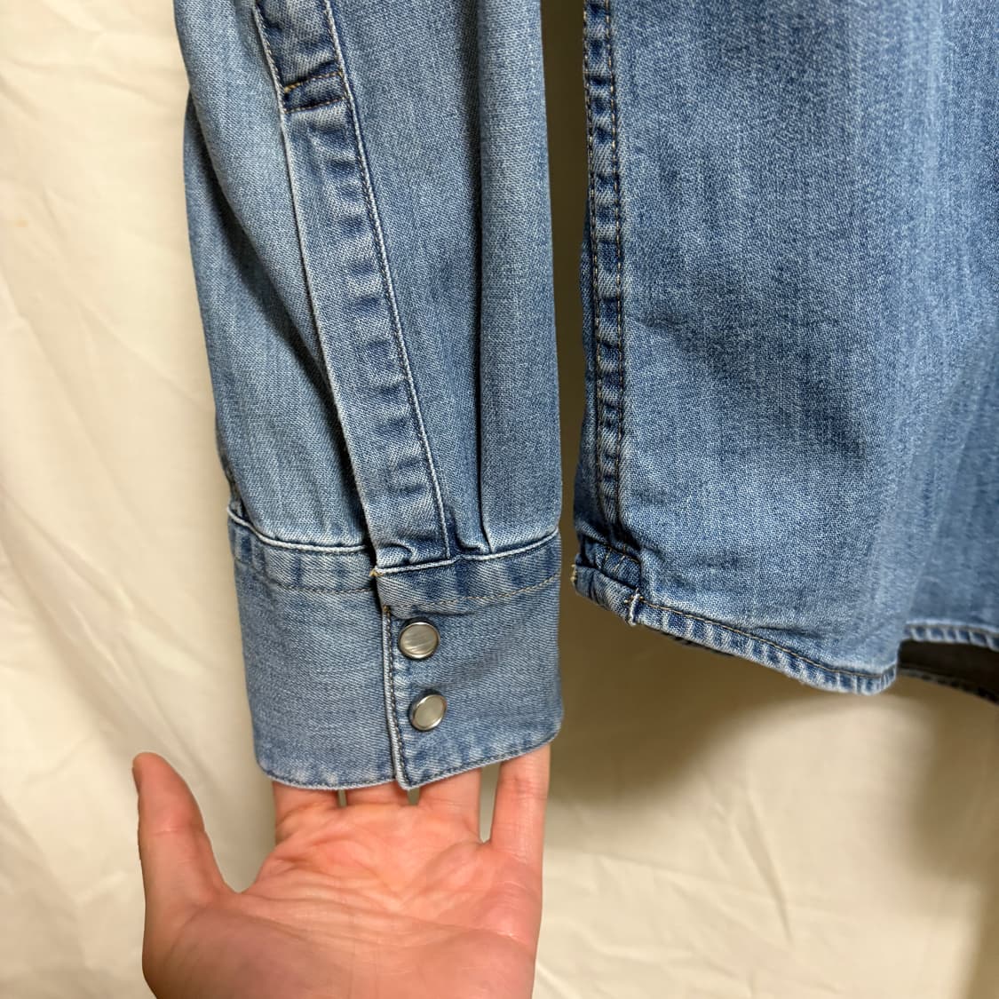 리바이스 데님 웨스턴 셔츠 / 연청, L 상품이미지6