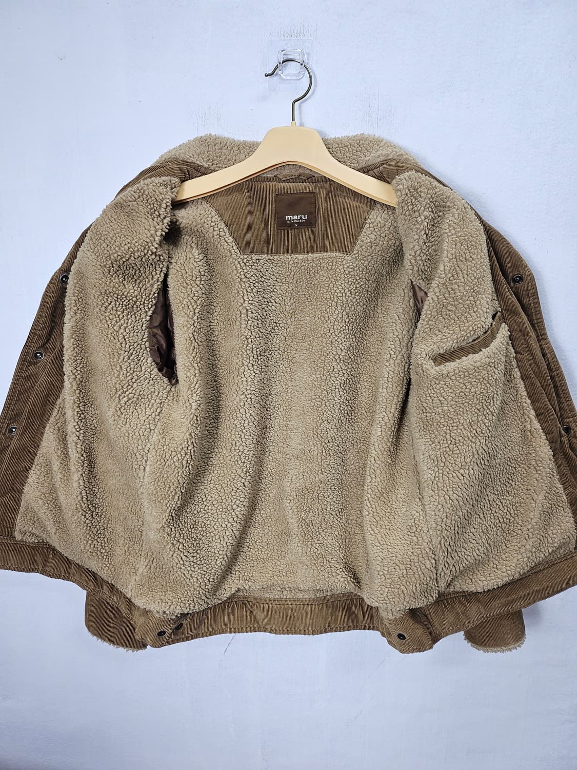 마루 코듀로이 뽀글이 자켓 95 M 상품이미지8