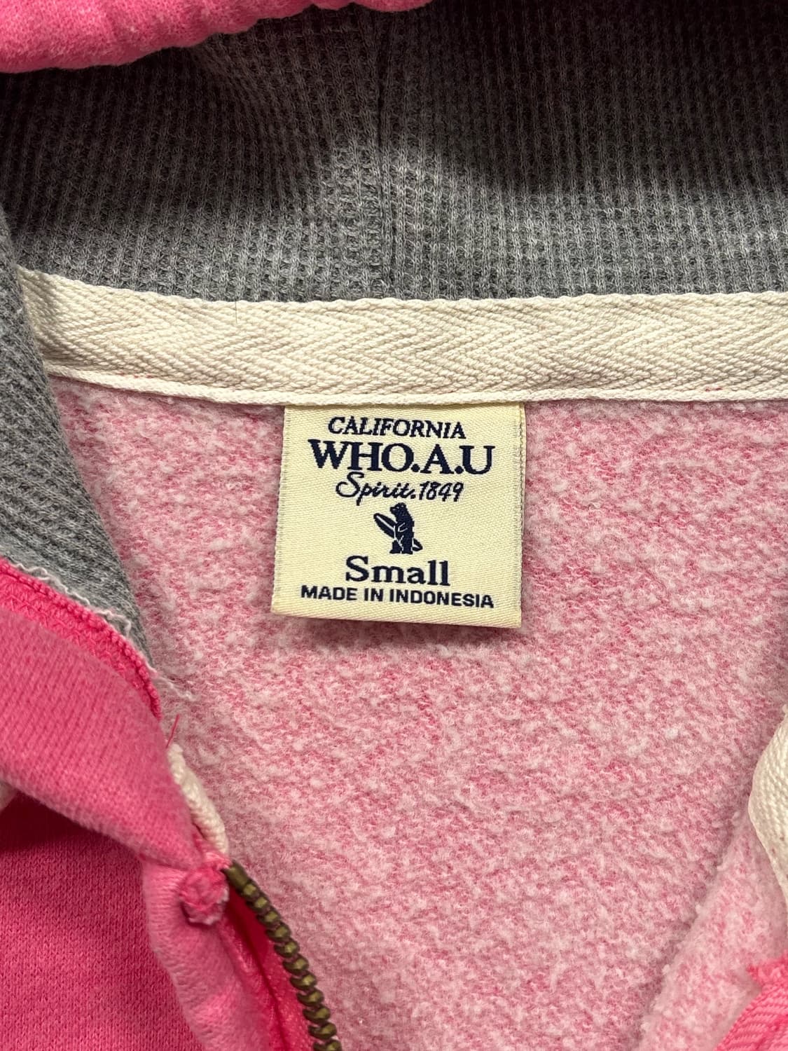 후아유 핑크 후드집업 상품이미지5