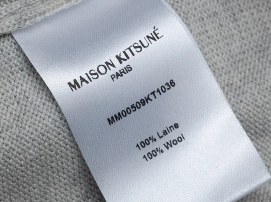 [새상품] 메종 키츠네 폭스 로고 가디건 그레이 L 남녀공용 상품이미지3