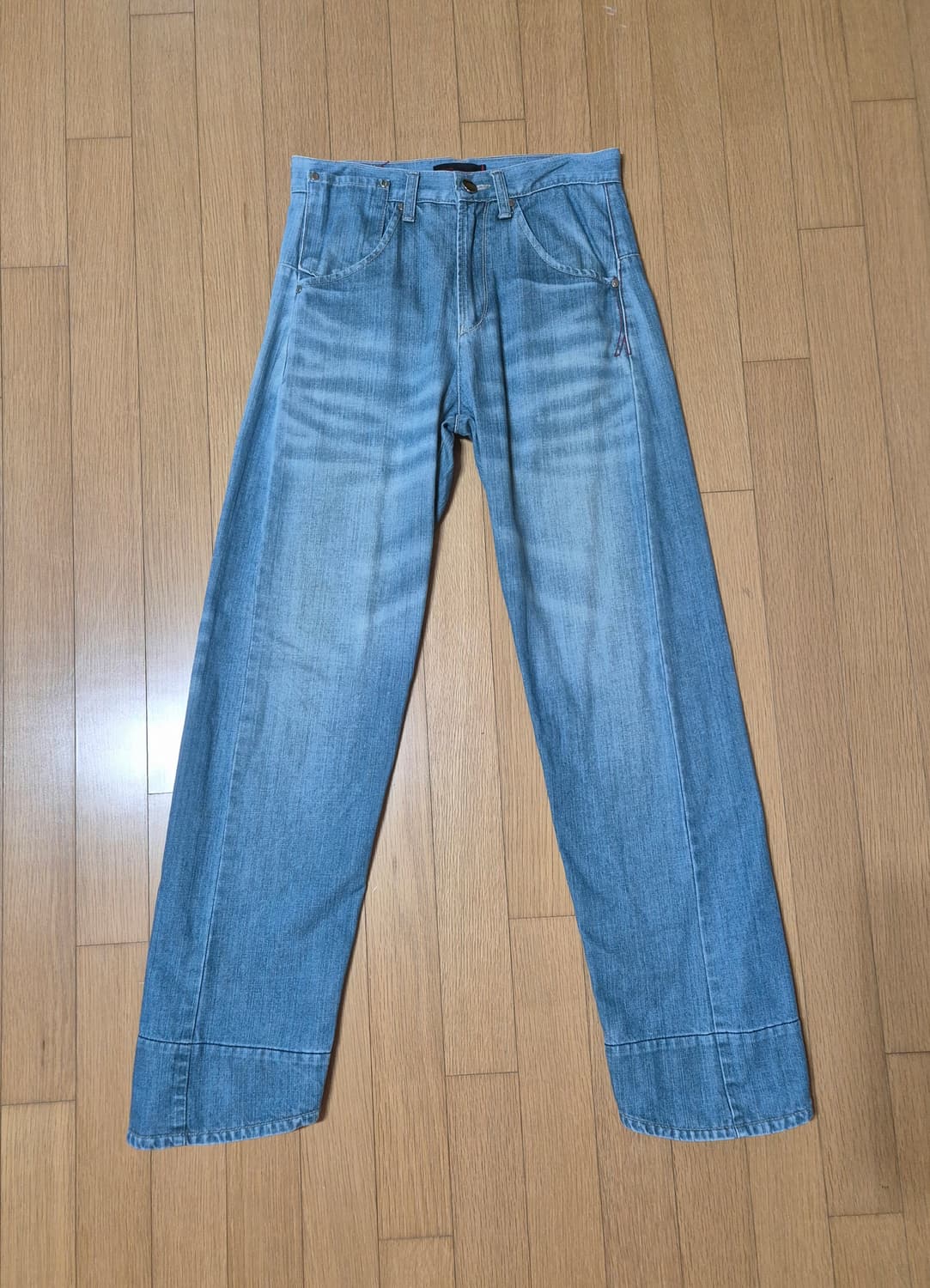 여성 리바이스 엔지니어드진 블루 데님 바지 상품이미지1