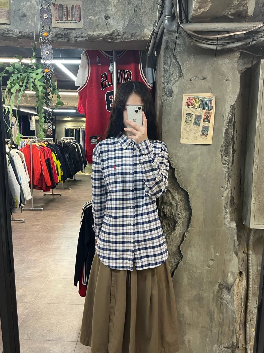 폴로 랄프로렌 체크 셔츠 네이비 L #csz1927 상품이미지2