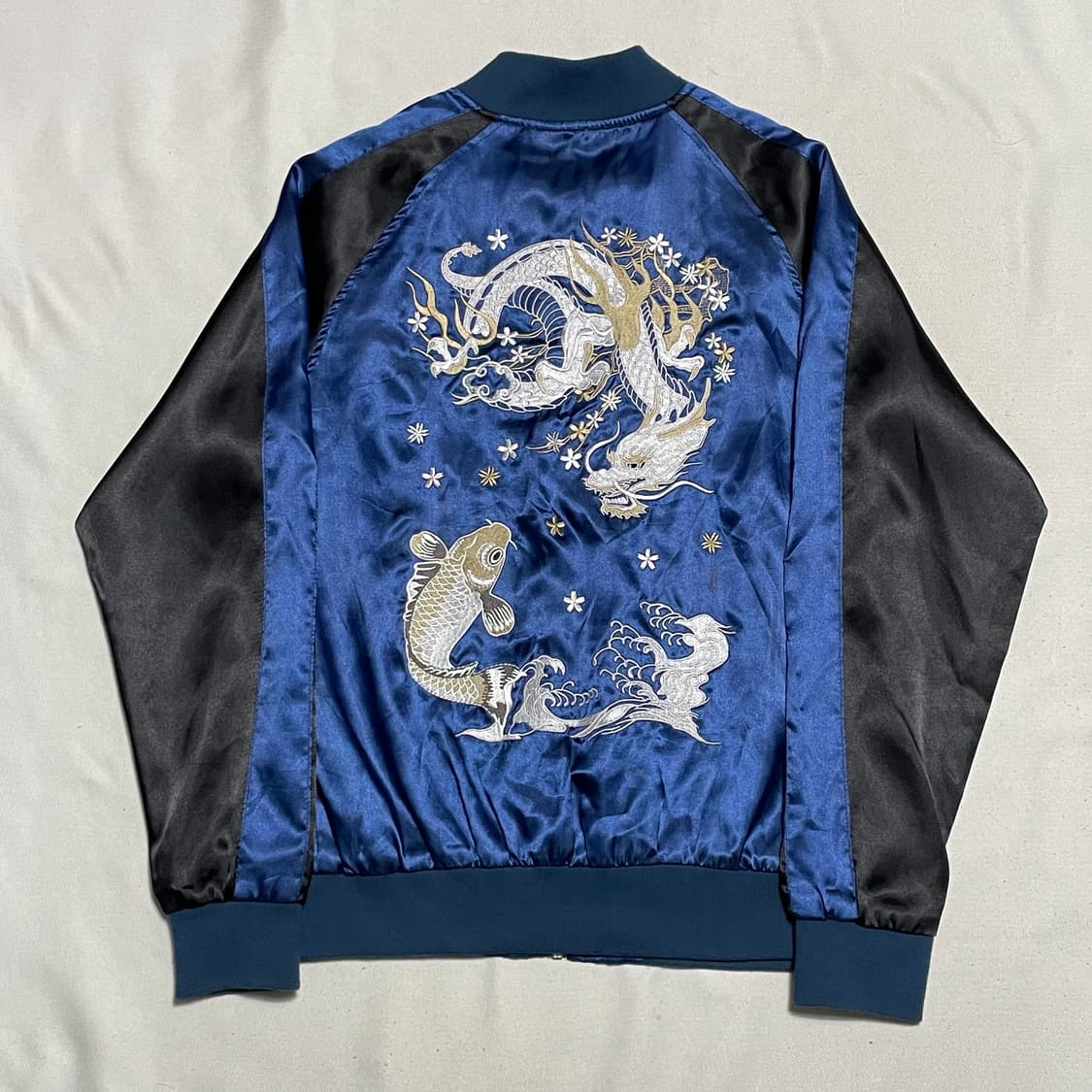 48 vtg 블루 잉어&용자수 스카쟌  상품이미지3