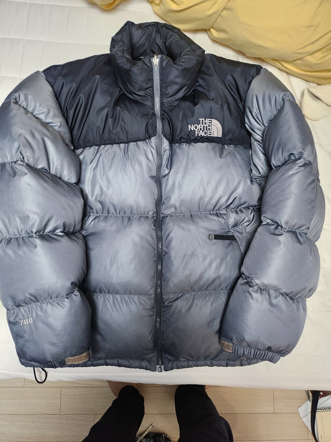 (105) 노스페이스 1996 눕시 700 패딩 그레이 회검 상품이미지1