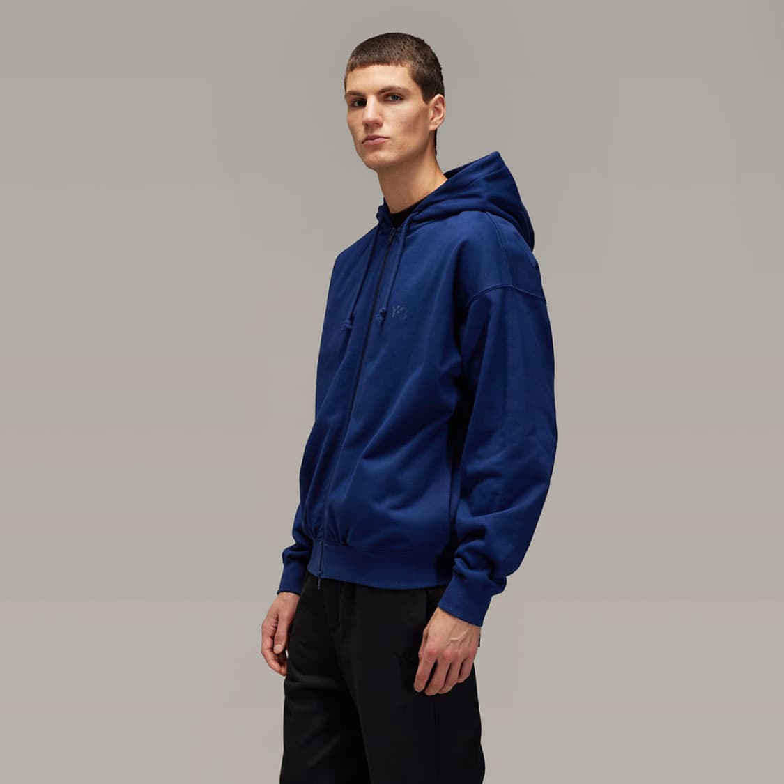 [M] Y-3 25ss M-fit 블루 후드 집업 요지야마모토 상품이미지2