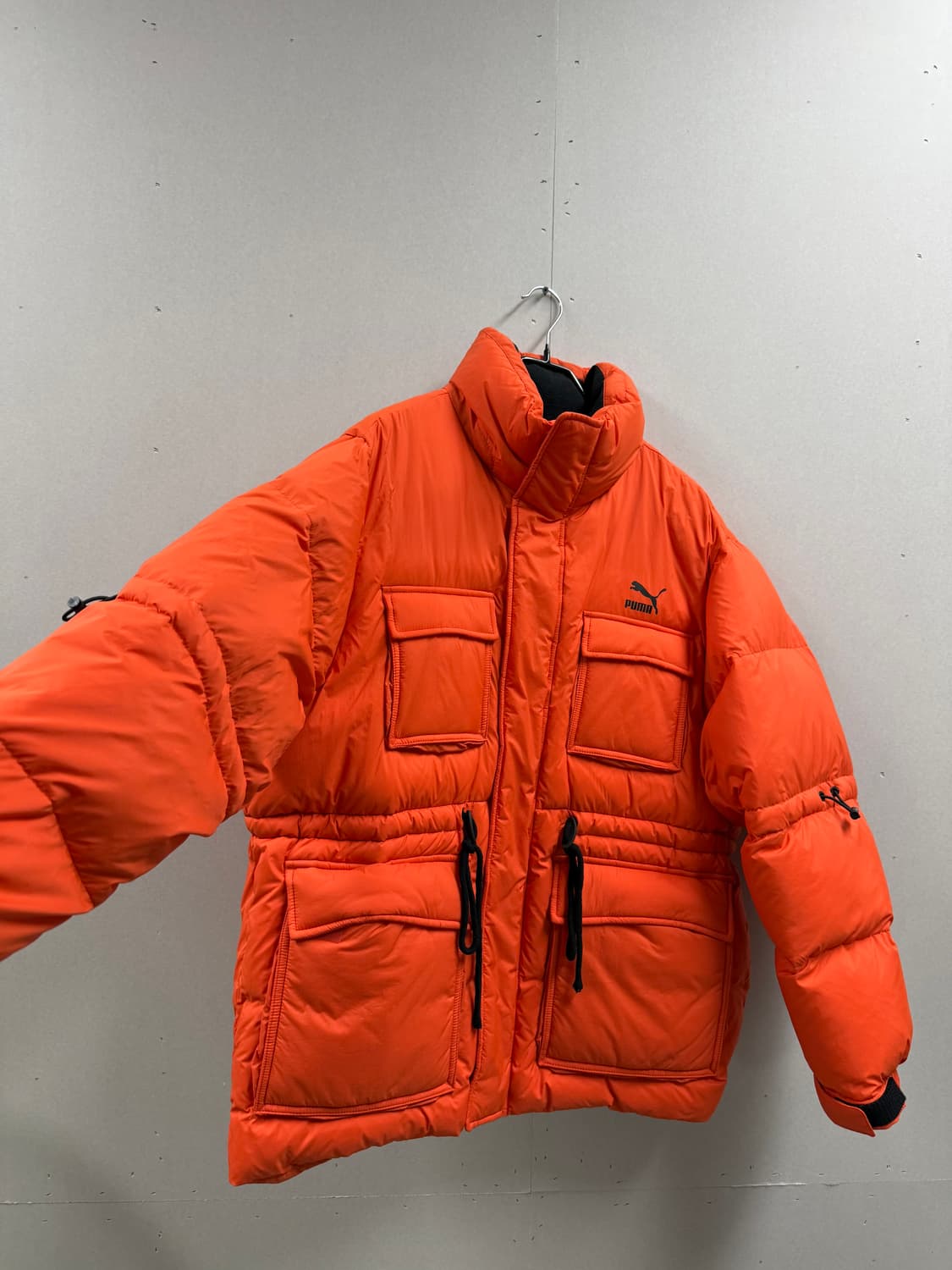 남성 100-105 / 푸마 올타임 챌린저 다운 패딩 오렌지 상품이미지4