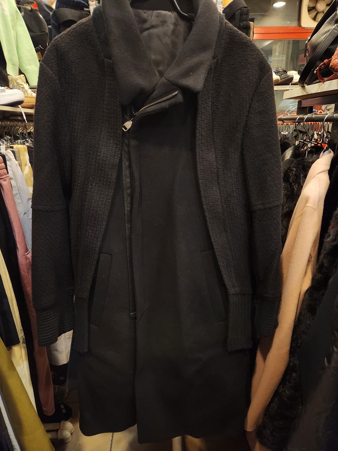 시스템 블랙 코트 상품이미지1