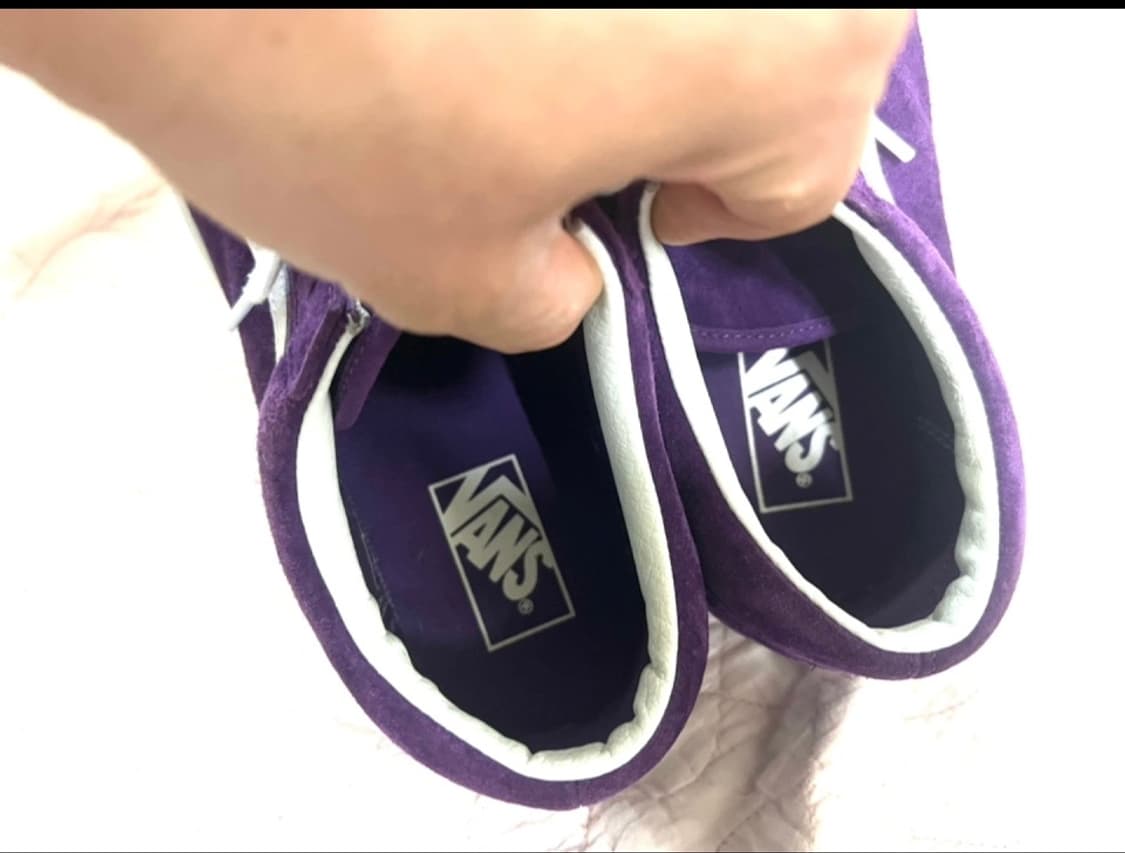 반스285 퍼플 스웨이드 판매해요 상품이미지4