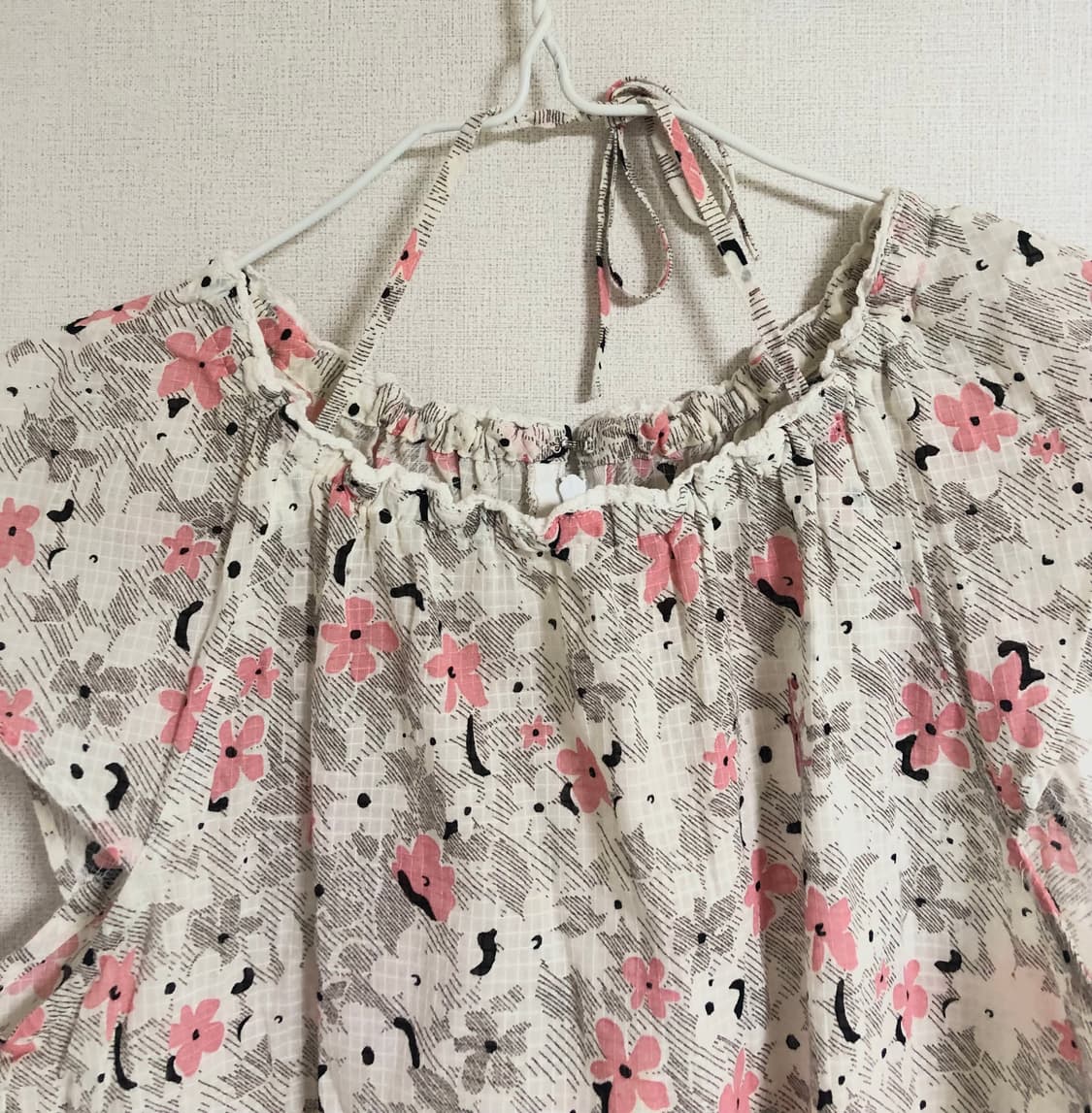 꽃무늬 반팔 블라우스 상품이미지2