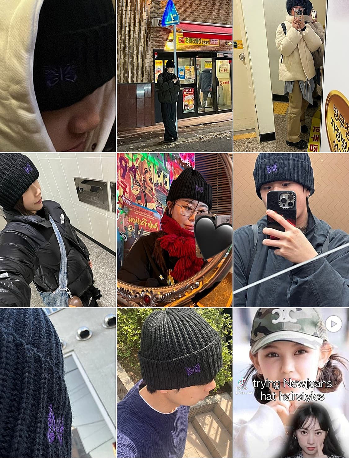 [새상품] 니들스 메리노 울 워치 캡 블랙 비니 상품이미지3