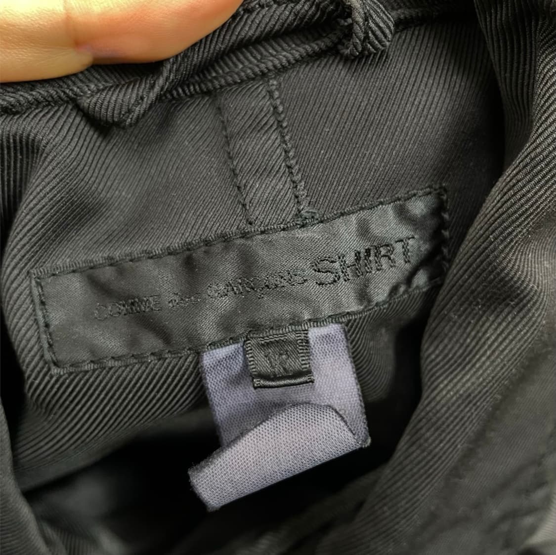 꼼데가르송셔츠 차콜 더블 브레스티드 코트 XS 상품이미지3