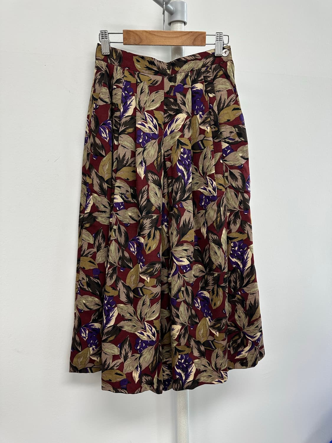 닥스 80s 플라워 플리츠 와이드 팬츠 상품이미지1