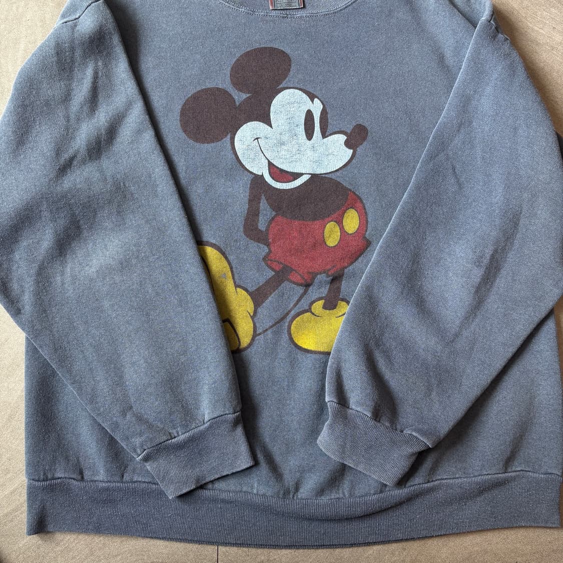 92년 미국 생산 디즈니 미키마우스 스웻셔츠 상품이미지7