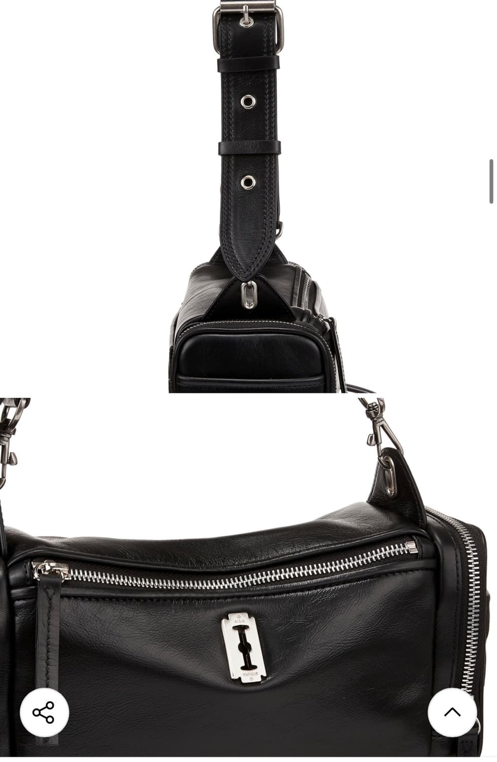 Perfec Multi Pocket Shoulder S Black 상품이미지3