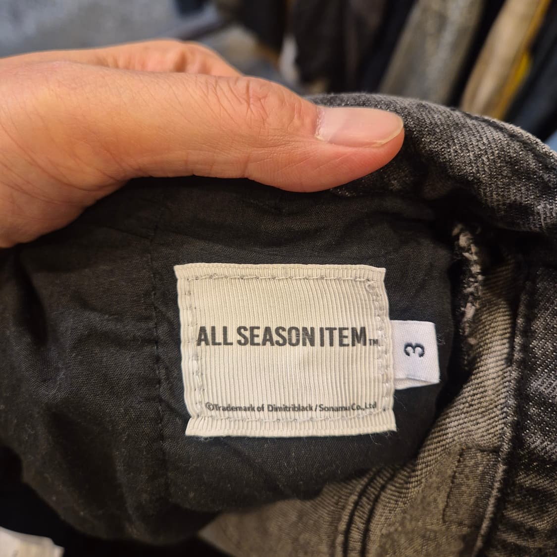 32인치 워싱블랙 카고 와이드데님팬츠  상품이미지5