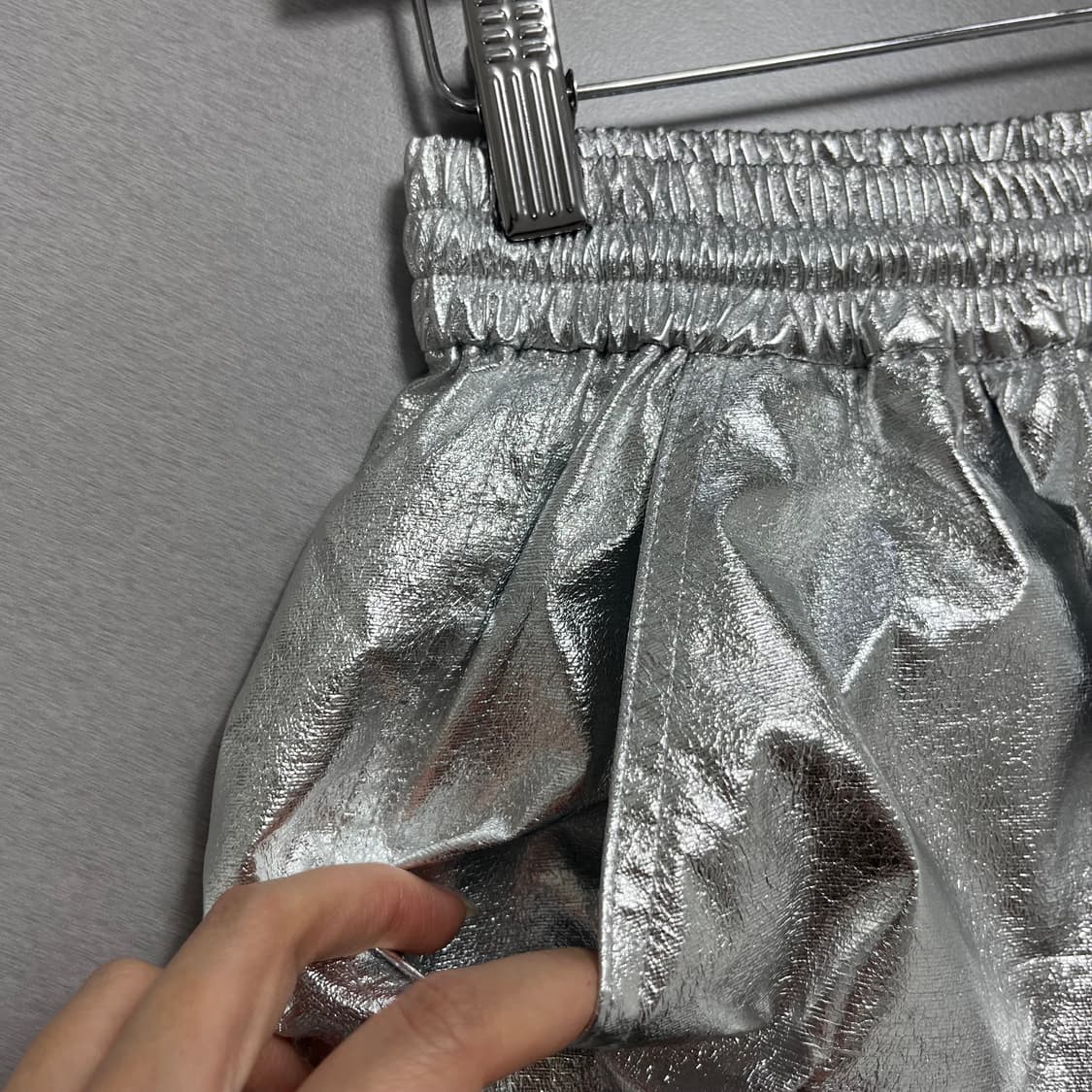 오르(ORR) 24SS 실버 반바지 팬츠 상품이미지4