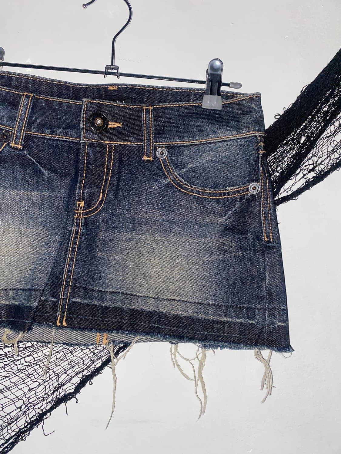 ꒰ঌ 잉그니 y2k 데미지 데님 스커트໒꒱ 상품이미지2