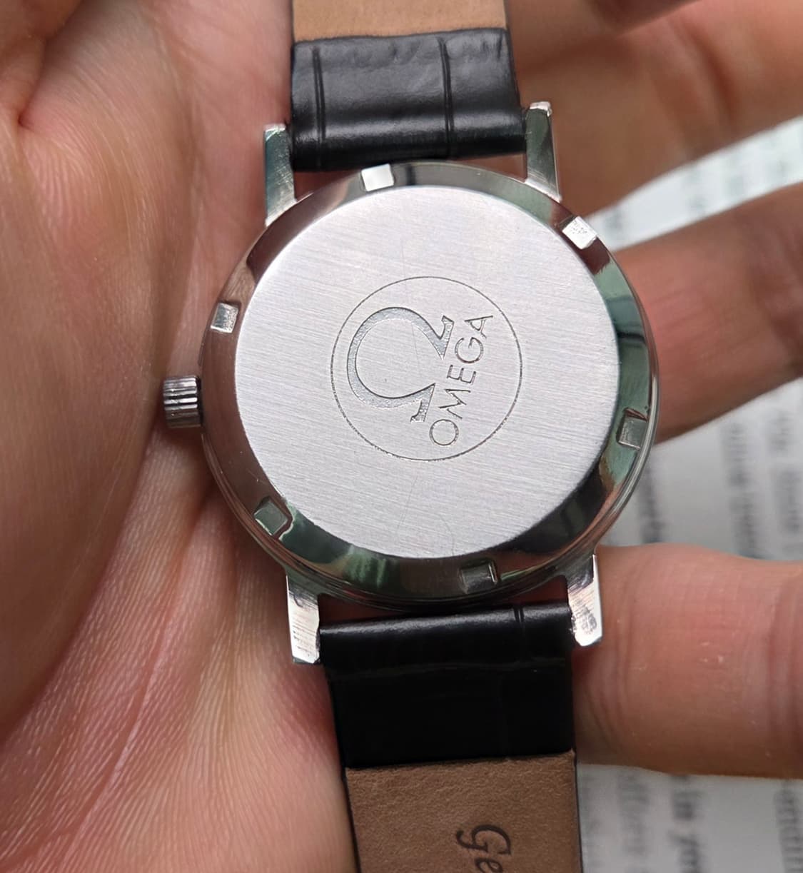 빈티지 오메가 제네브 그린썬레이 데이데이트 오토매틱 드레스워치
 상품이미지6