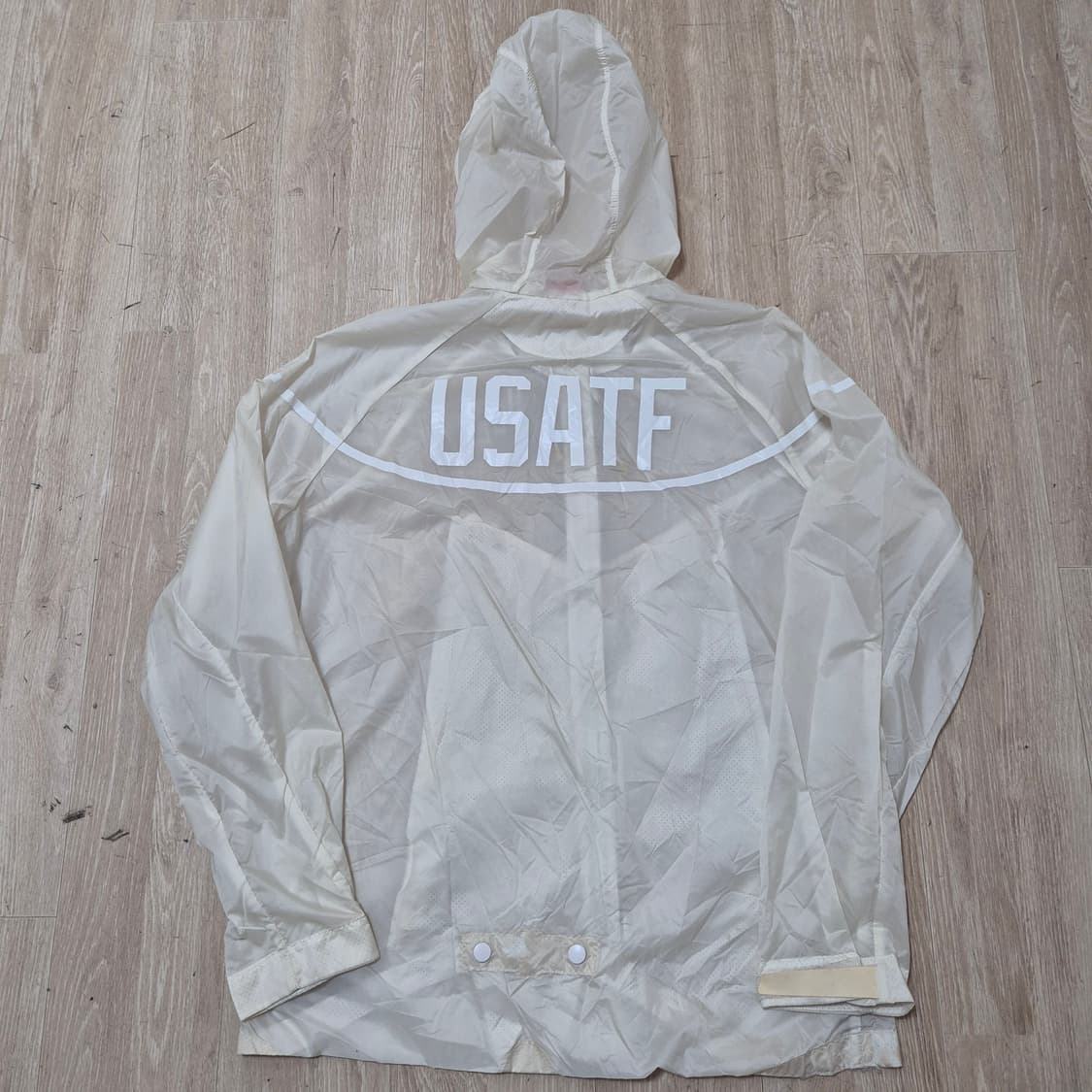 나이키 USATF 윈드러너 화이트 후드 바람막이 자켓 L(100) 상품이미지7
