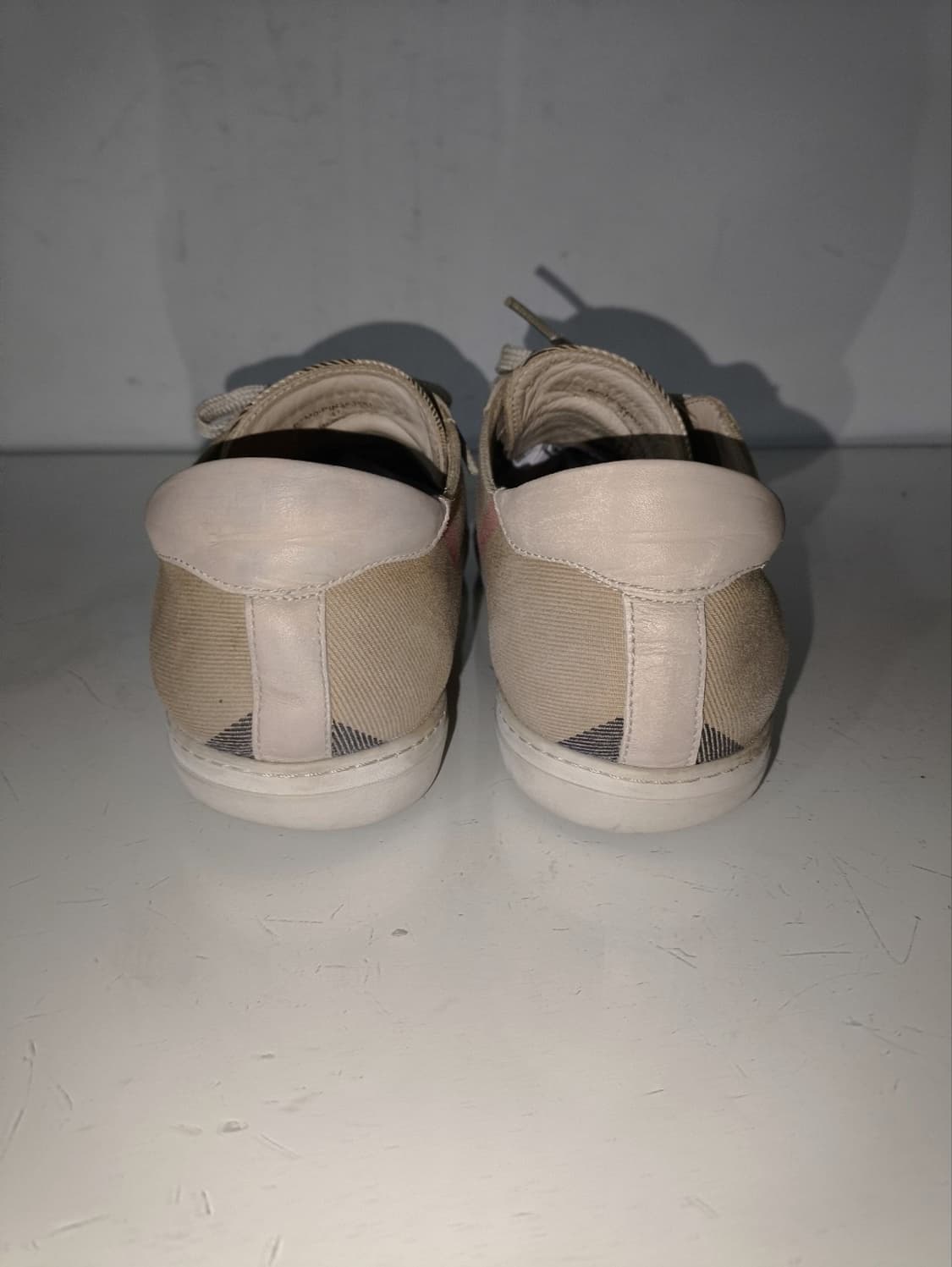 41 260mm 버버리 노바체크 캔버스 스니커즈 신발 상품이미지8