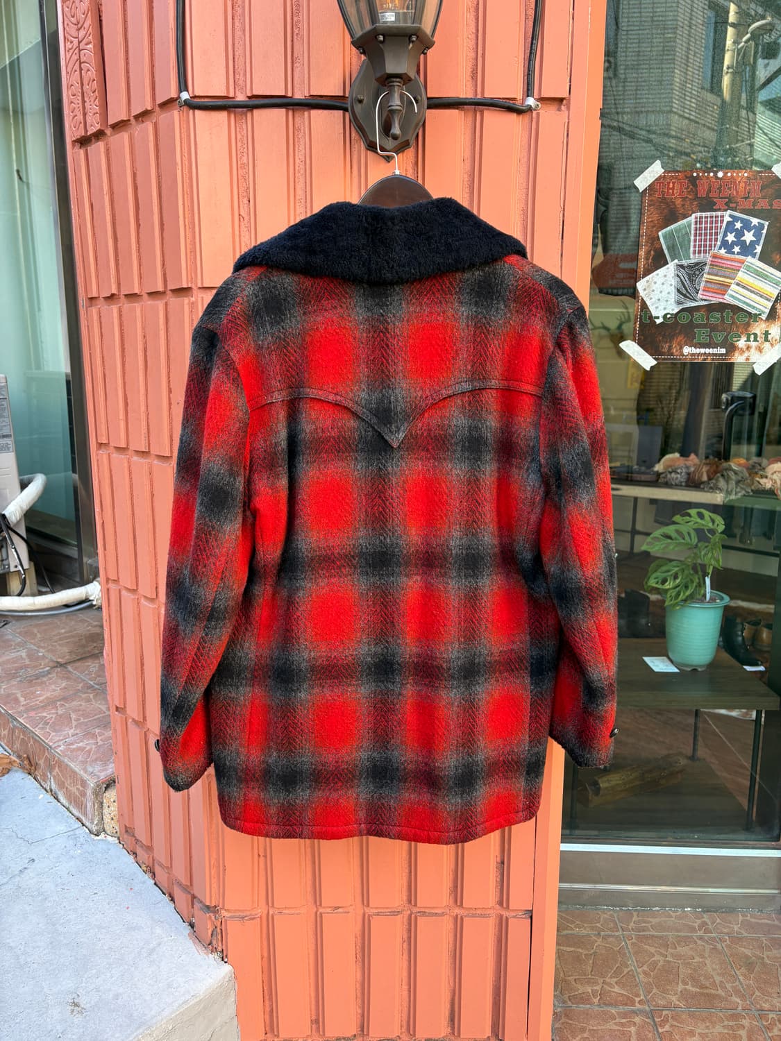 Vintage 체크 패턴 웨스턴 자켓 상품이미지3