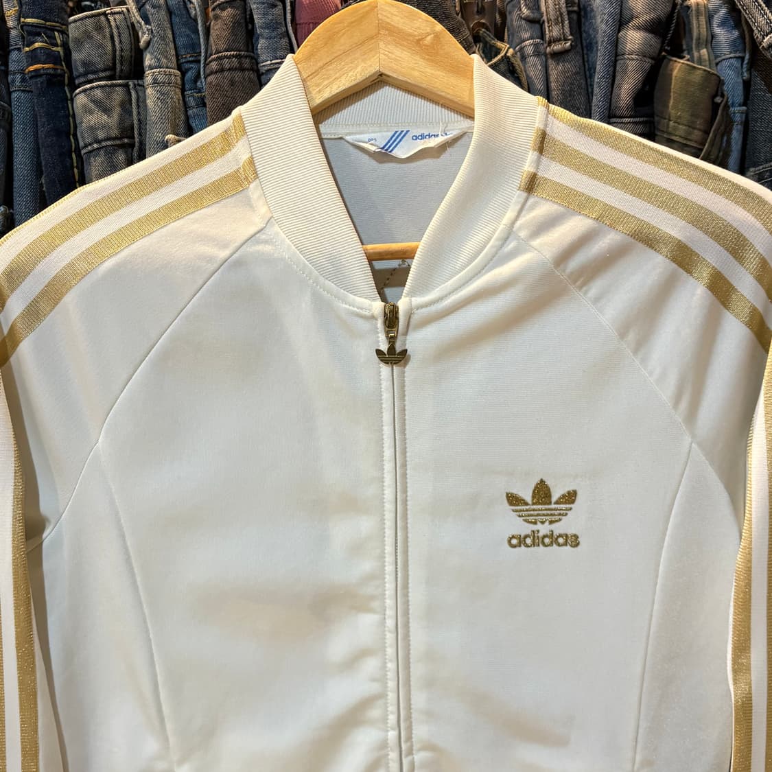 아디다스 대장급 화이트 골드 트랙탑 져지 상품이미지2