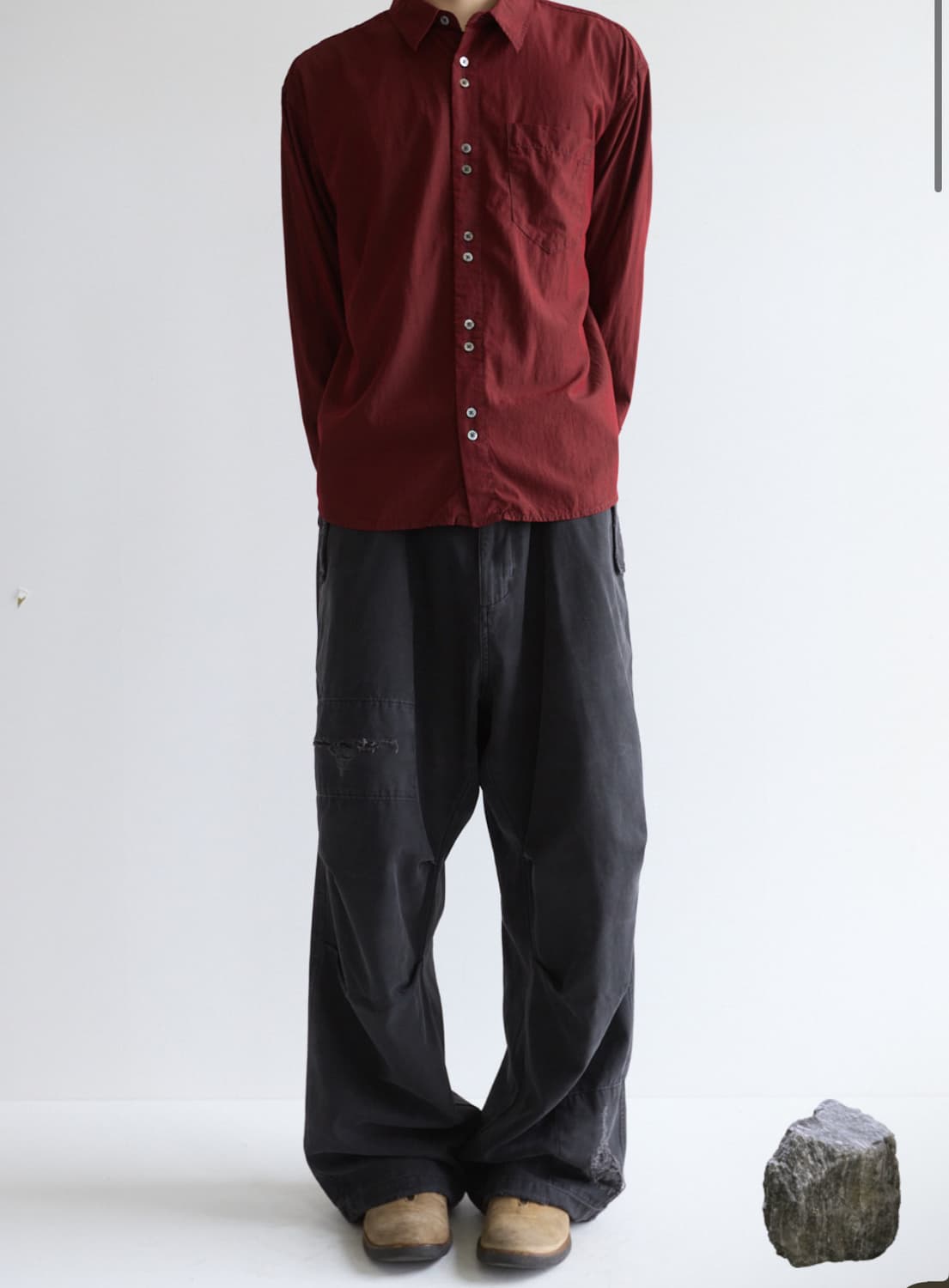 해칭룸 스노우 진 오버다이드 퍼플 차콜 3 상품이미지2