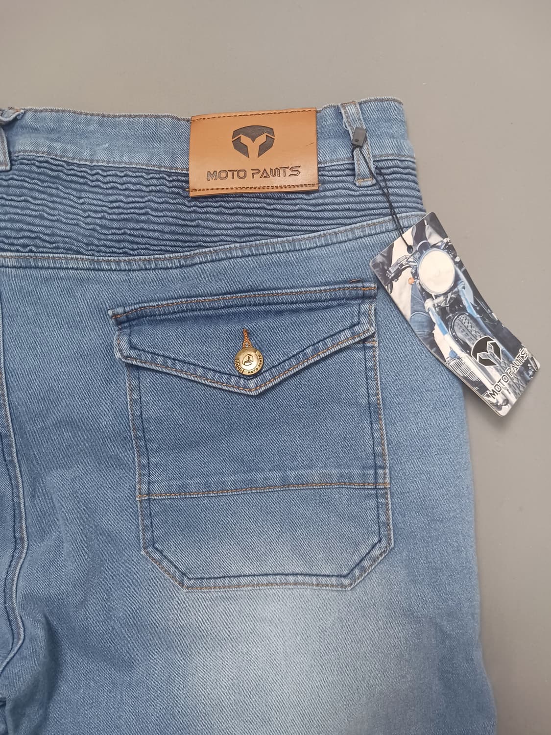 새제품 [38] 모토팬츠 블루 워싱 바이커진 청바지 발망 스타일 상품이미지9