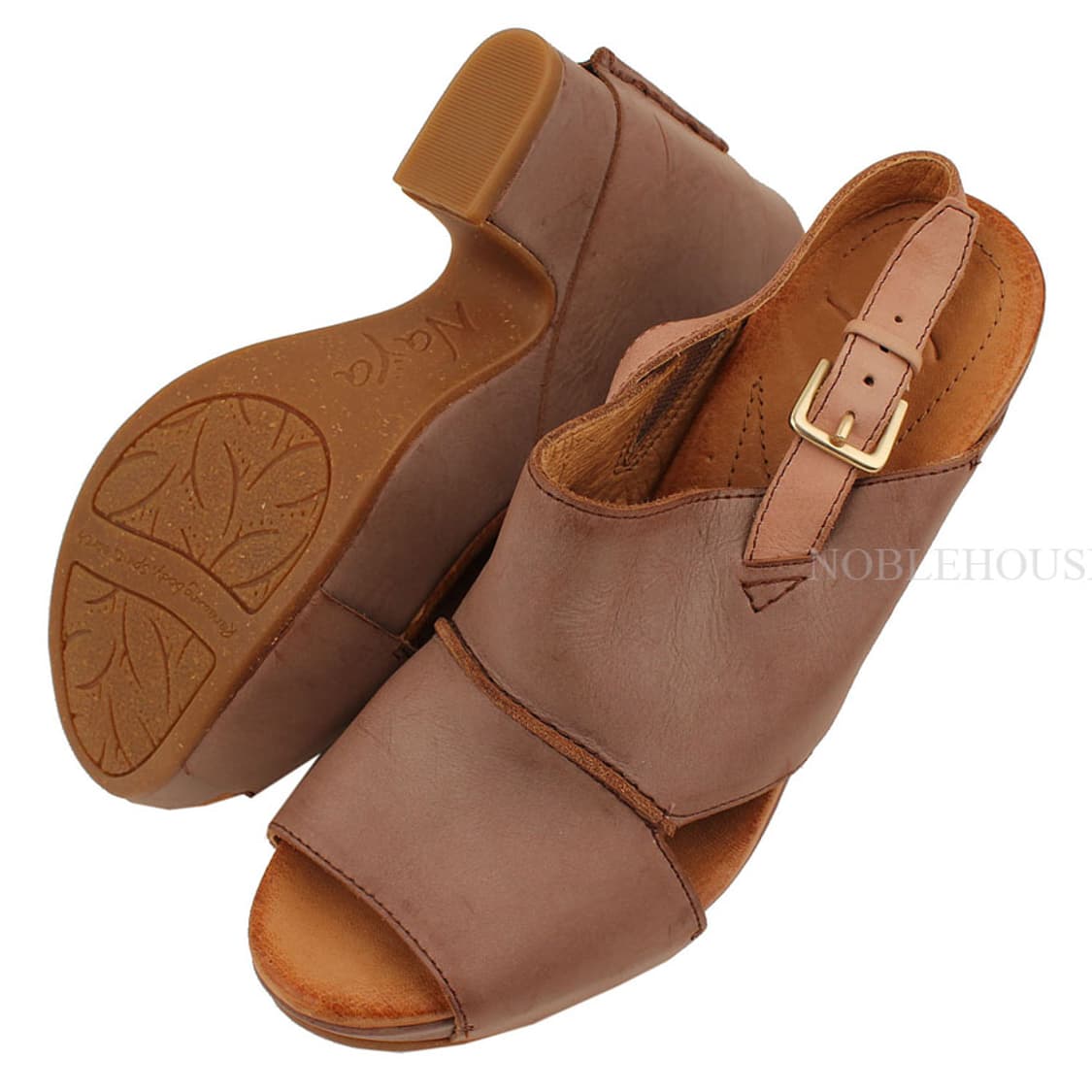 나야 인디언핑크 빈티지 슬링백 웨지 샌들 37.5 상품이미지4