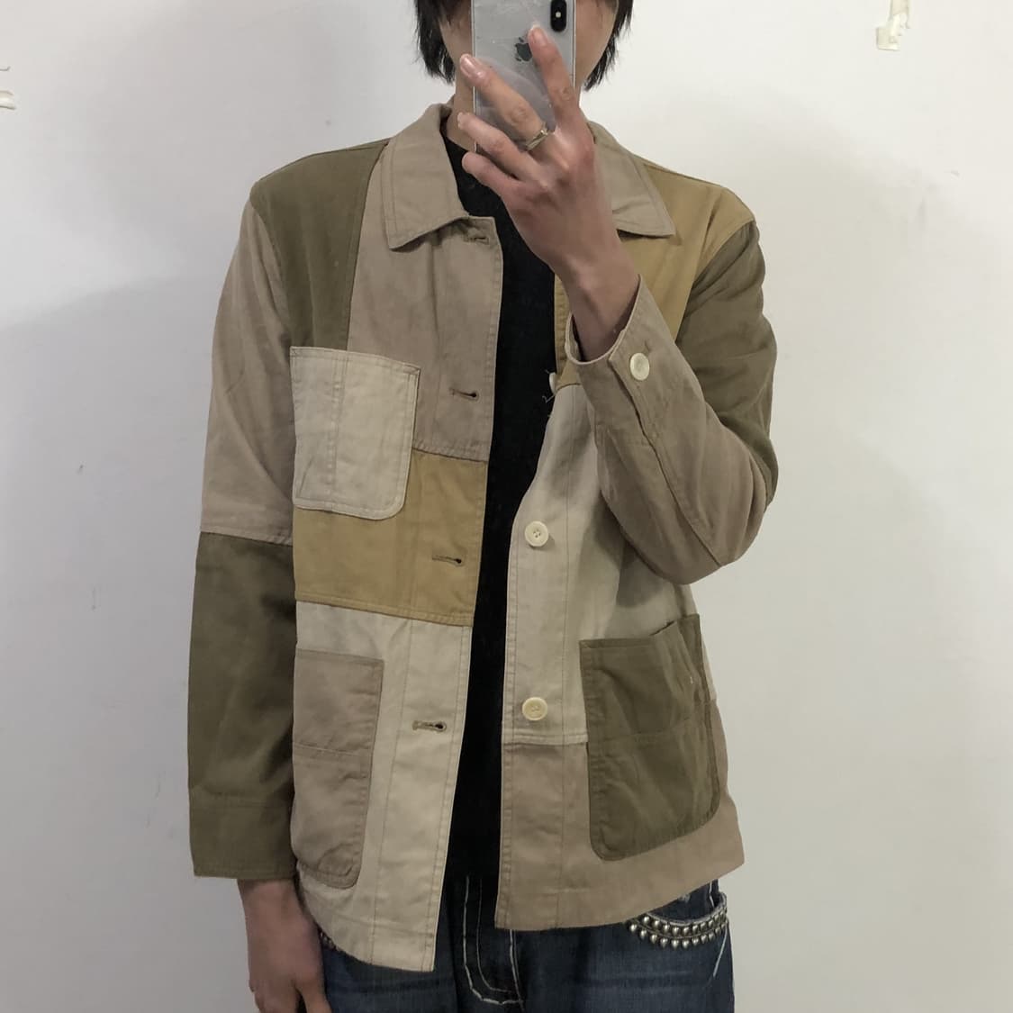 헤지스 멀티블록 자켓 상품이미지3