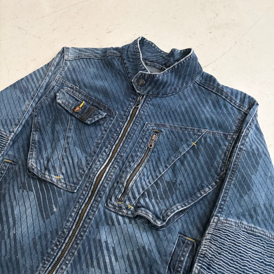 Toraichi 토라이치 8980 빈티지 데님 라이더 자켓 M 상품이미지4