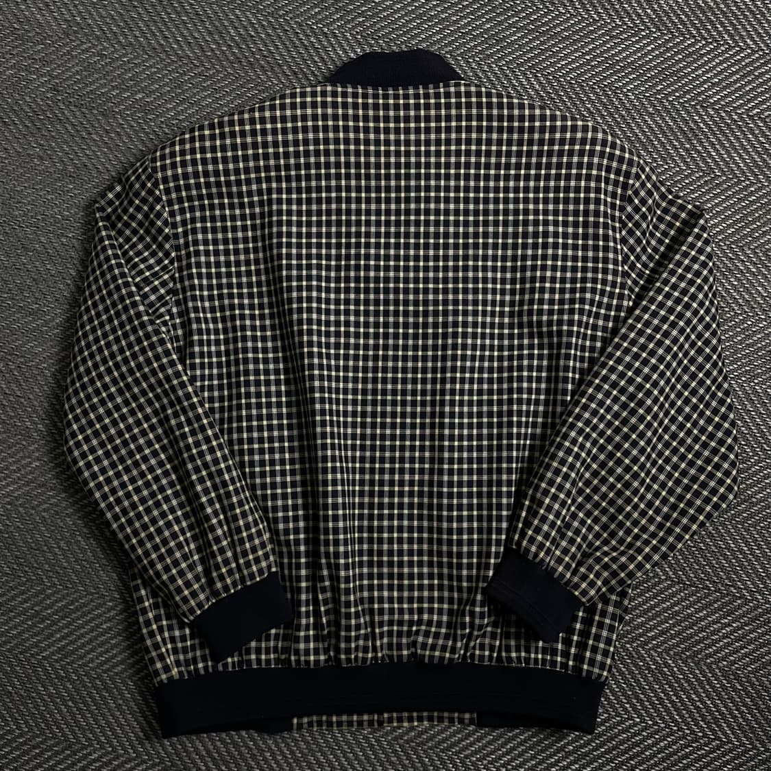 Galaxy 빈티지 체크 패턴 블루종 자켓o 4017 상품이미지5