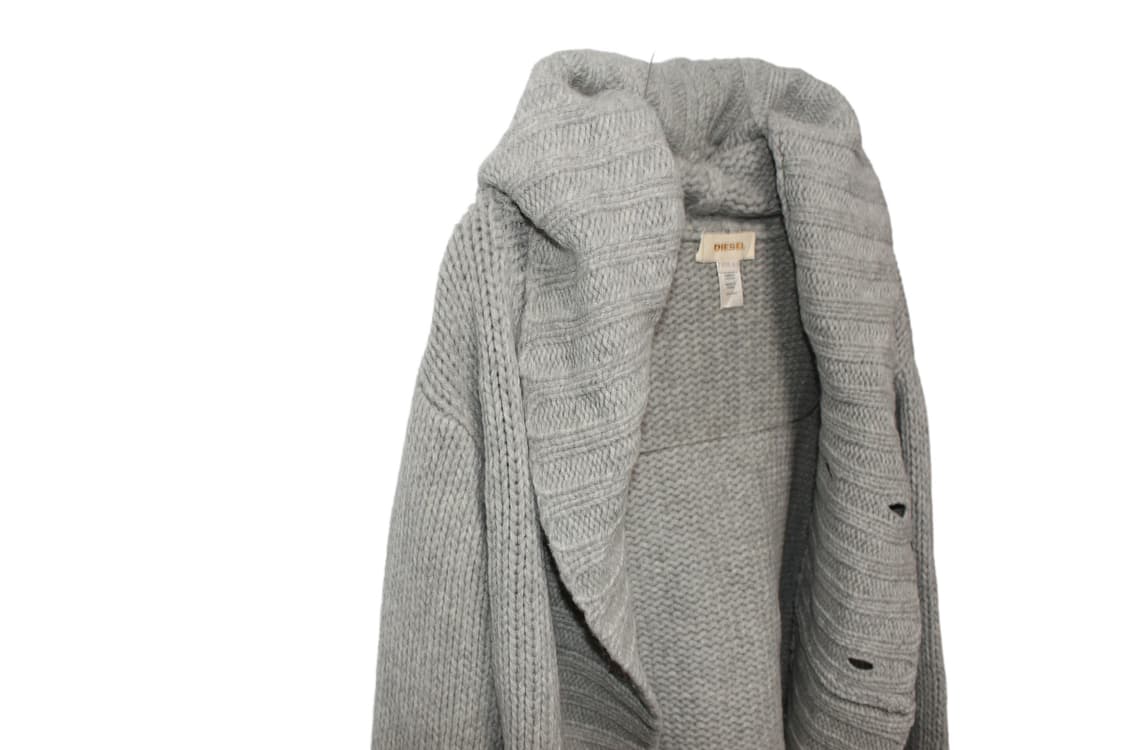 2000s 디젤 니트 케이프 후드 가디건 상품이미지2