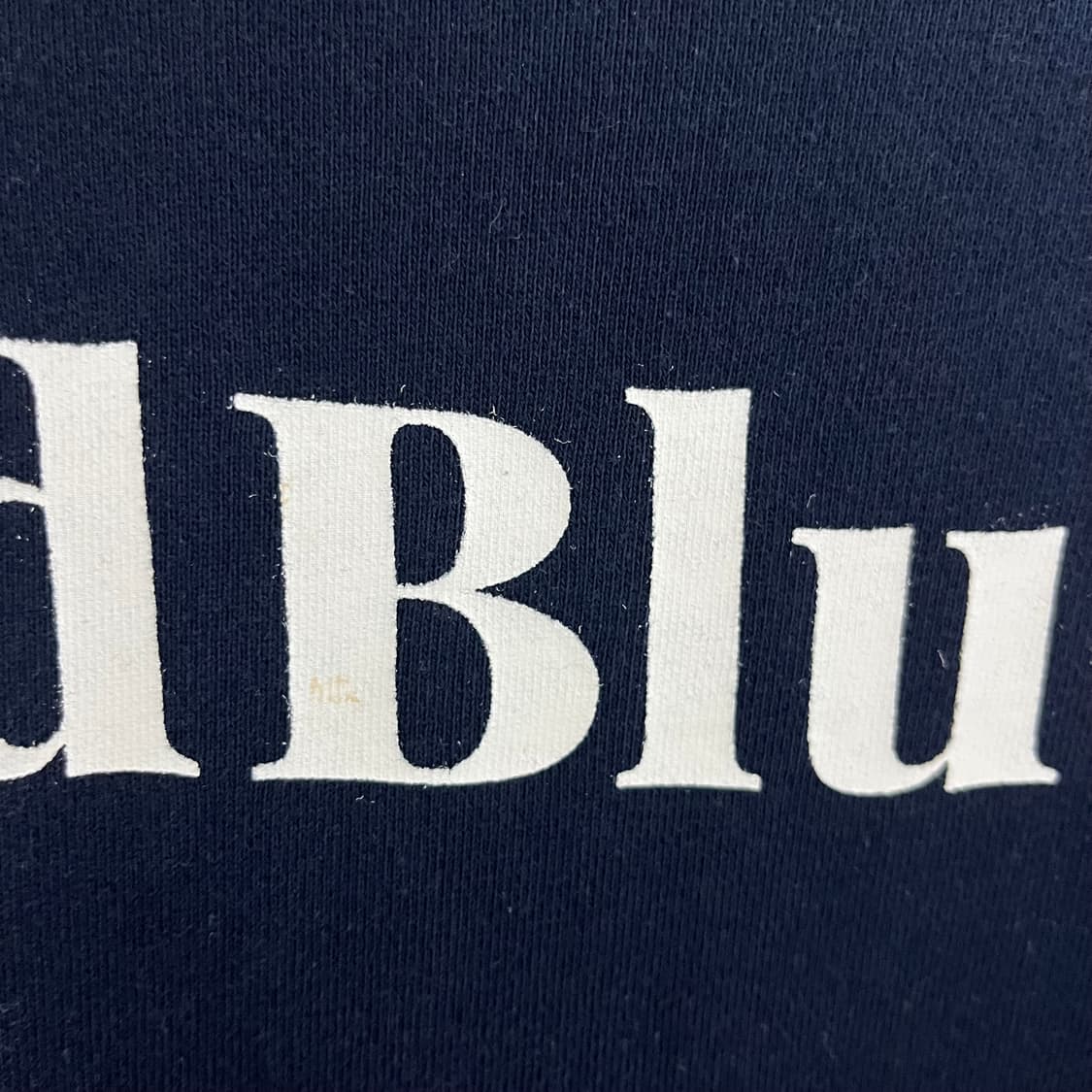 배드블러드 로고 크롭 집업 네이비 상품이미지6