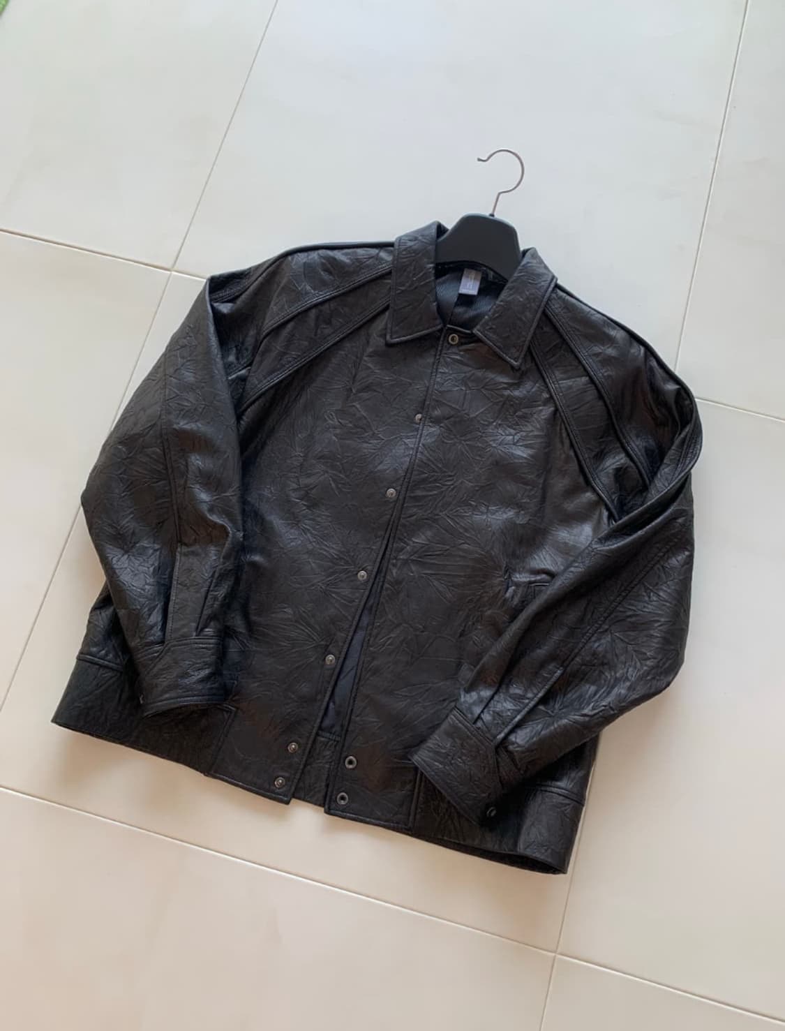 언어펙티드 가죽 레더 바시티 스타디움 자켓 L 상품이미지1