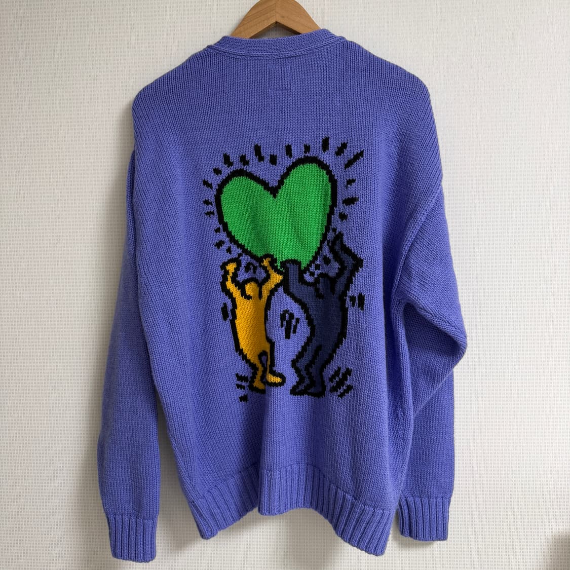 와코마리아 키스해링 울 가디건 상품이미지2