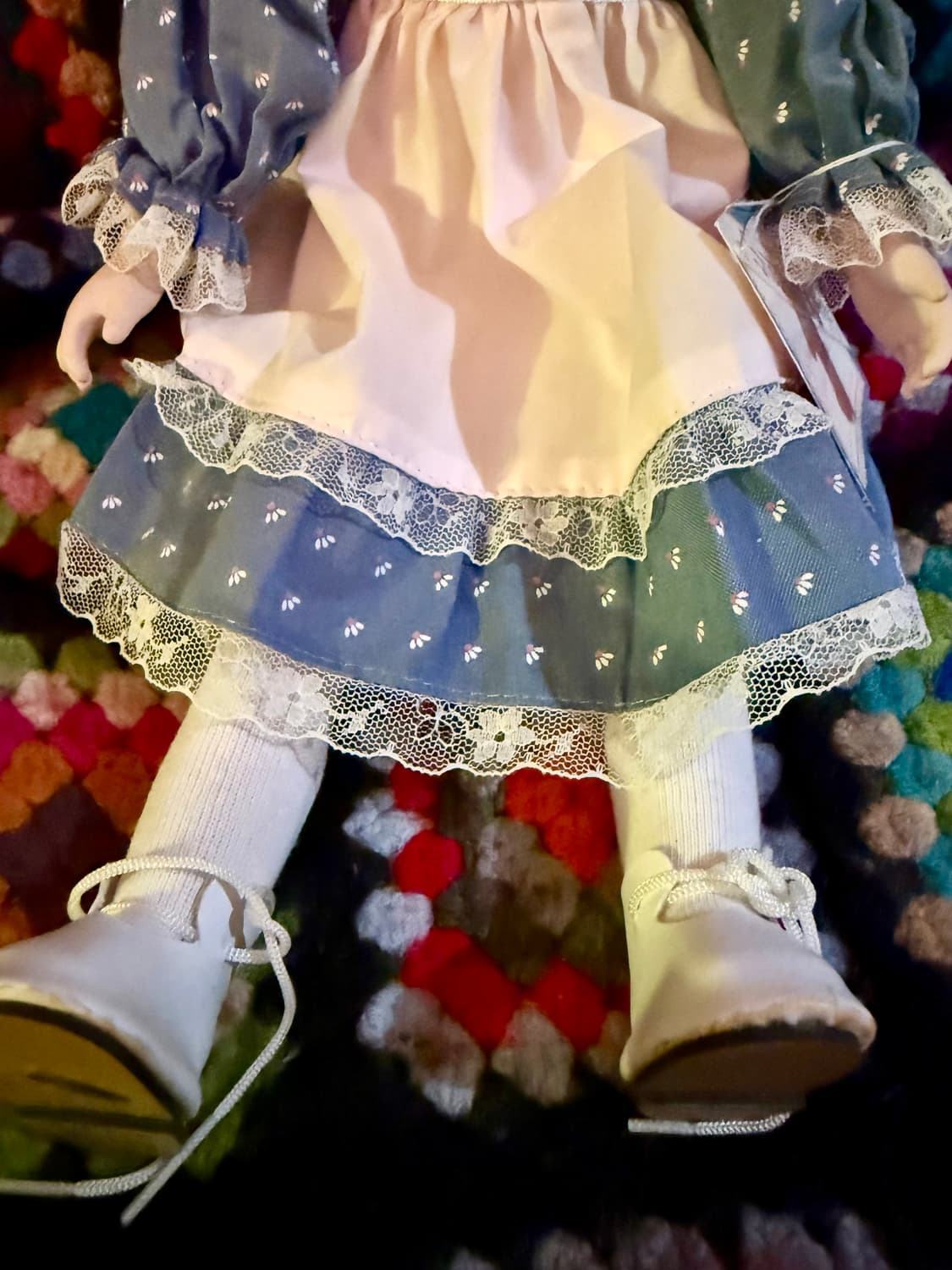 스윗하트 피겨린돌 빈티지 도자기 인형 금발 레이스 상품이미지5