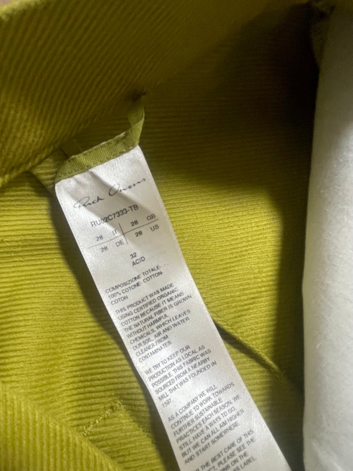 Rick Owens 릭오웬스 게스 진 상품이미지3