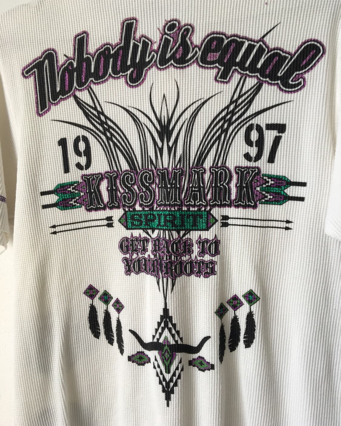 Printing point waffle t shirt 상품이미지6