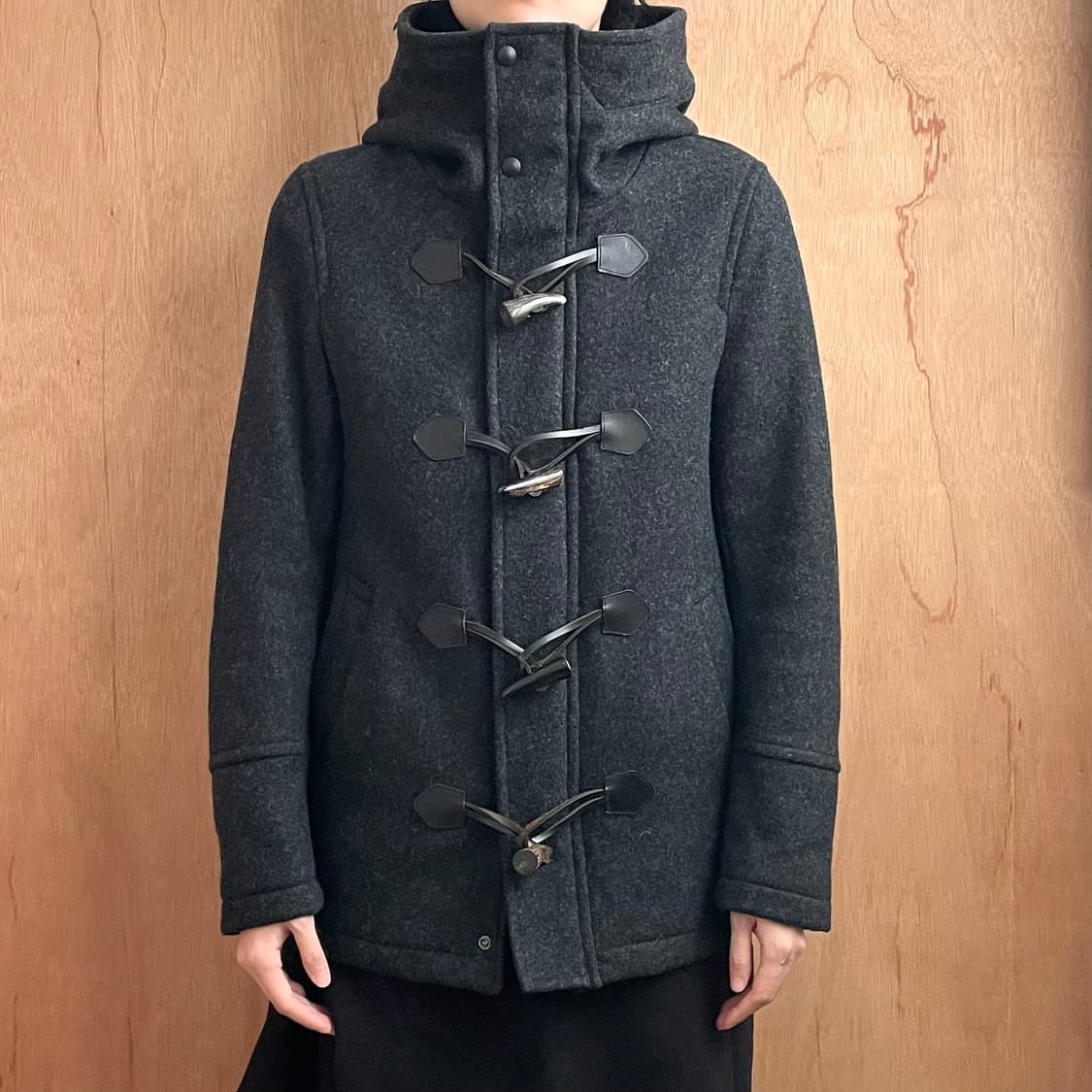 립반윙클 하이넥 더플 코트 상품이미지1