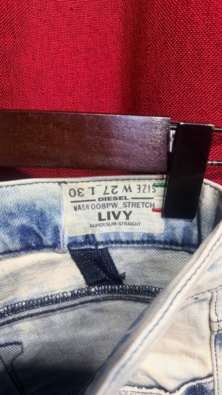 디젤 연청 패치워크 워싱 스키니진 27 상품이미지4